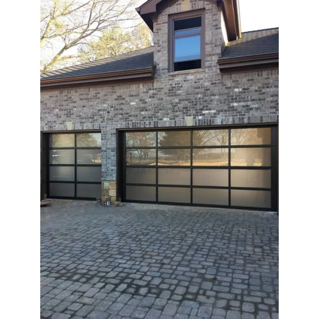 Customization Electric Garage Door Wind Resistant Aluminum Glass Anti-theft Automatic Garage Door