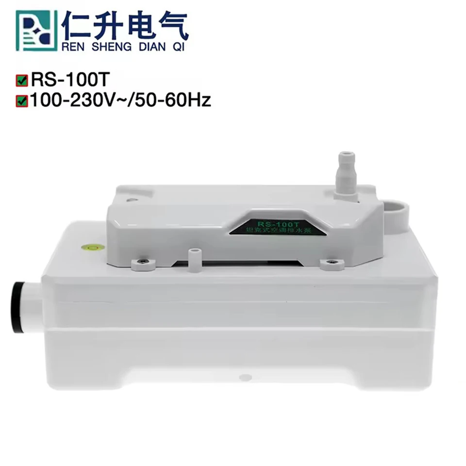 RS-100T air conditioning condensate drainage pump 100-230V silent lift pump pipeline fan coil unit HVAC condensate drainage tool