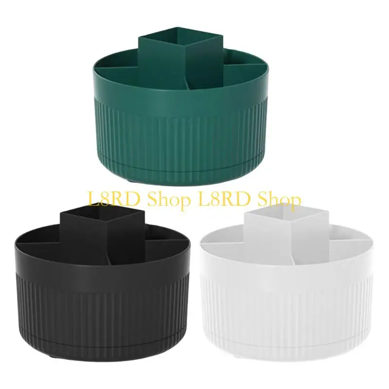 L8RD 360° Rotating Makeup With Multi Layer Storage For Cosmetic Brushes Lipsticks On Dressing Table Bathroom Vanity