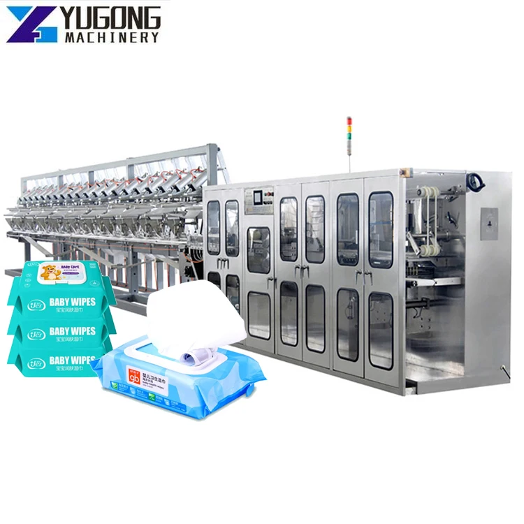 YUGONG Full Automatic Wet Wipes Roll Machine Baby Wet Wipes Making Machine Making Wet Wipes Production Line