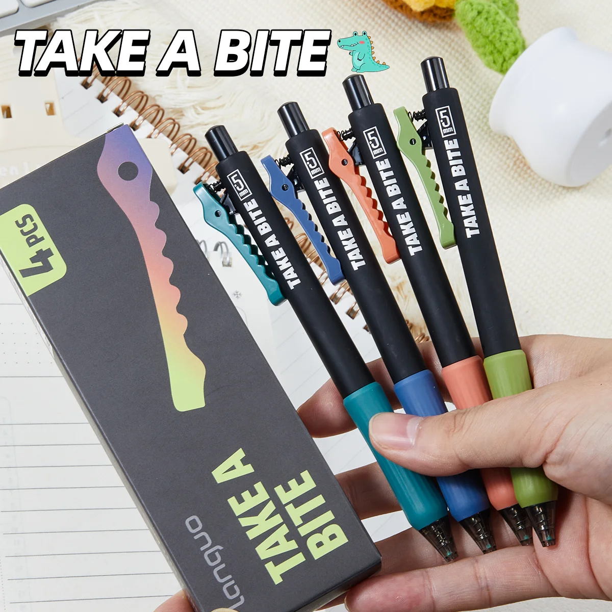 

Гелевая ручка с зажимом из кожи аллигатора, ручка, практическая ручка, быстросохнущая гелевая ручка, школьные канцелярские принадлежности, офисная ручка для подписи