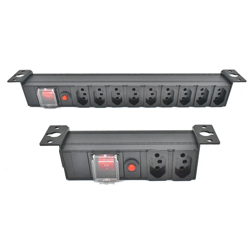 STRIDER RUI デスクトップ PDU 電源タップ分配ユニット C14 ポート 16A 4000 ワット過負荷保護ブラジルソケット
