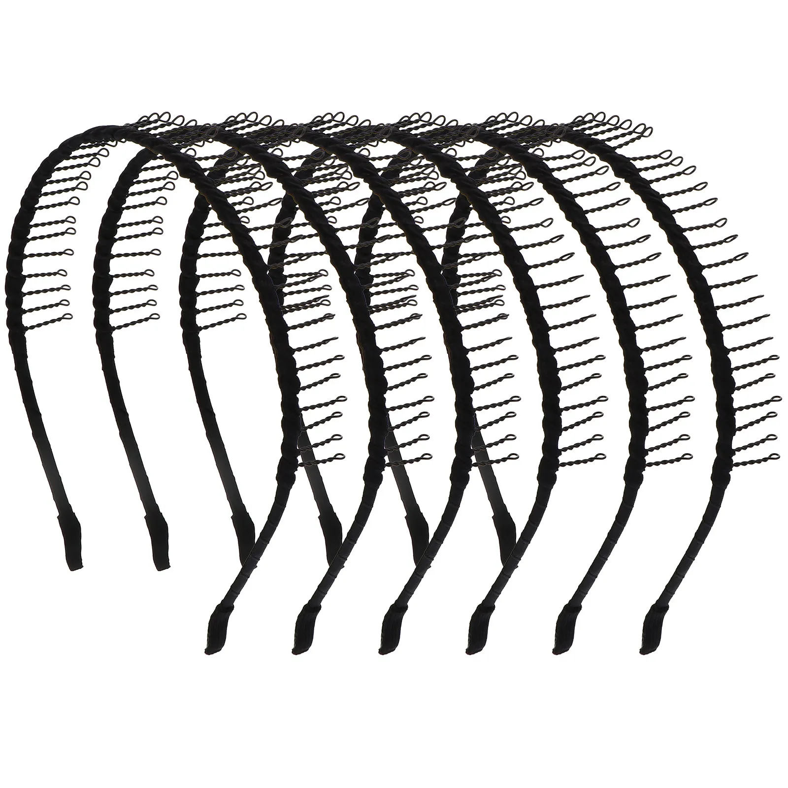 

8Pcs Nonslip Teeth Headband Hairband Simple Elegant Design Fix Hair Tight Comb Hair Accessories Unisex Fashion Hairband