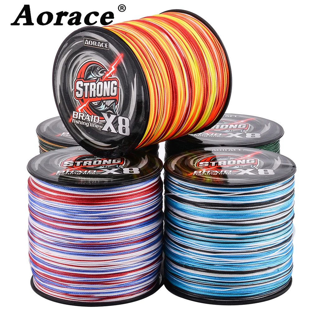 

Aorace 8 Weaves Multifilament Fishing Line 300M 8 Strands Braided Fishing Line PE Line 15 20 30 40 50 65 80 100LB