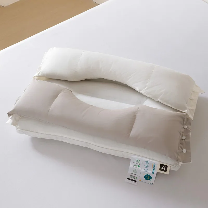 

two-way traction pillow to protect the cervical spine and help sleep side sleeping without pressing the ears single pillow core