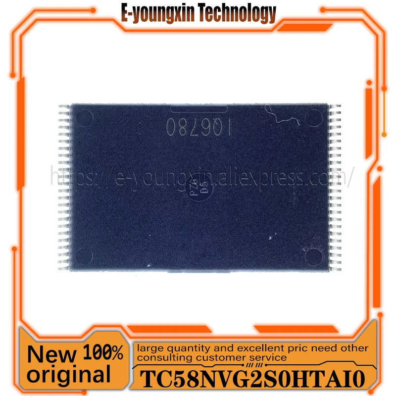 1~20PCS/LOT TC58NVG2S0HTAI0 TSOP48 TC58NVG2S0HTAIO IC FLASH 4GBIT PARALLEL 100% New Original In Stock