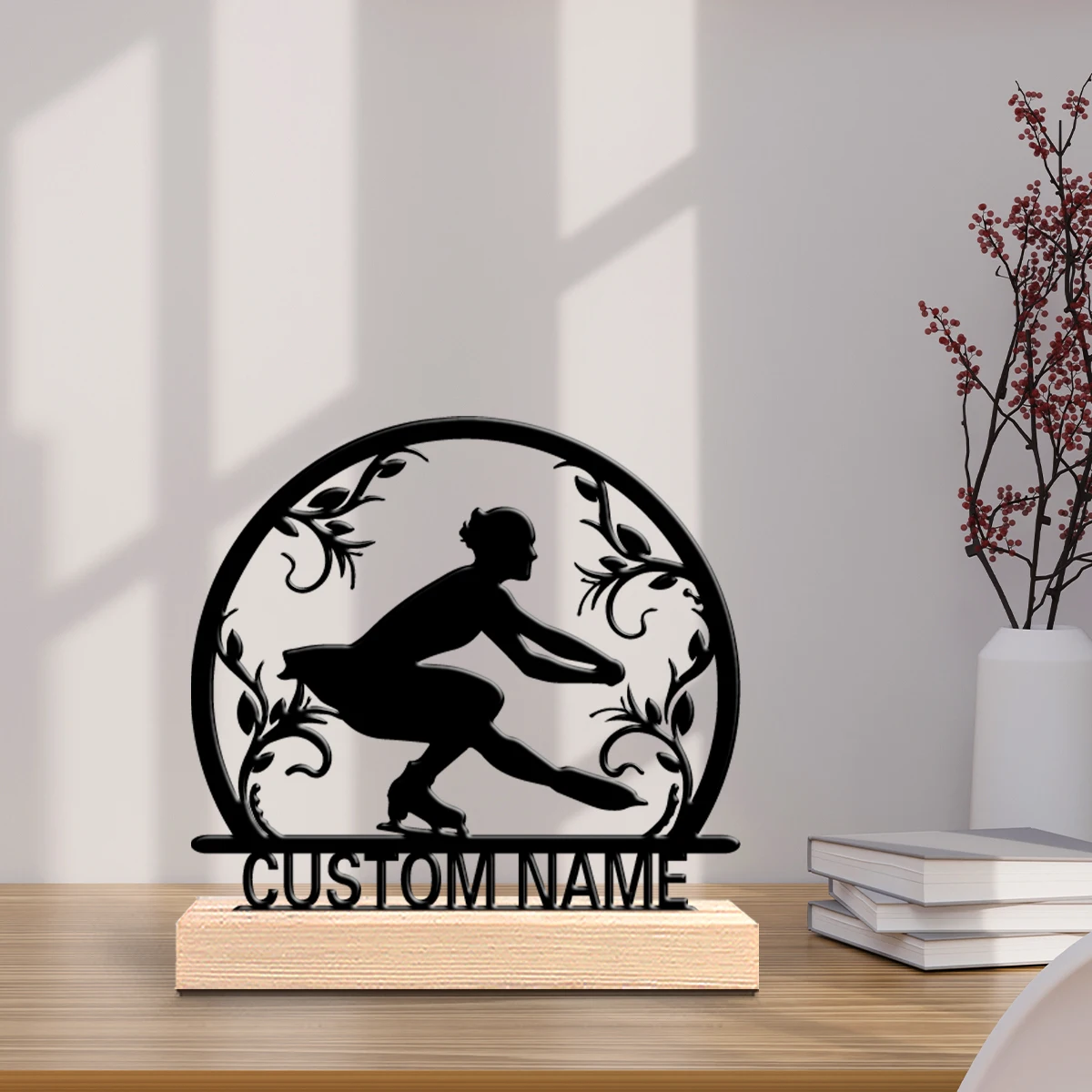 1 pieza de regalo de astronomía antigua personalizado con diseño de dibujos animados y base de madera, perfecto para aficionados a la historia, biblioteca de estudio, decoración.