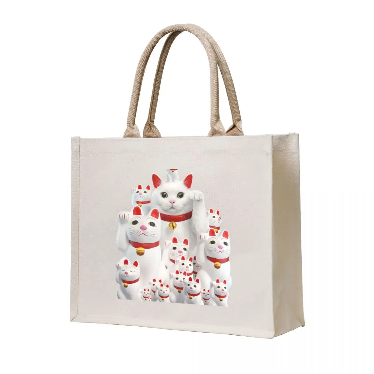 

The traditional Maneki Neko Tote Bag hand bag ladies Handbags women cute pouch bag