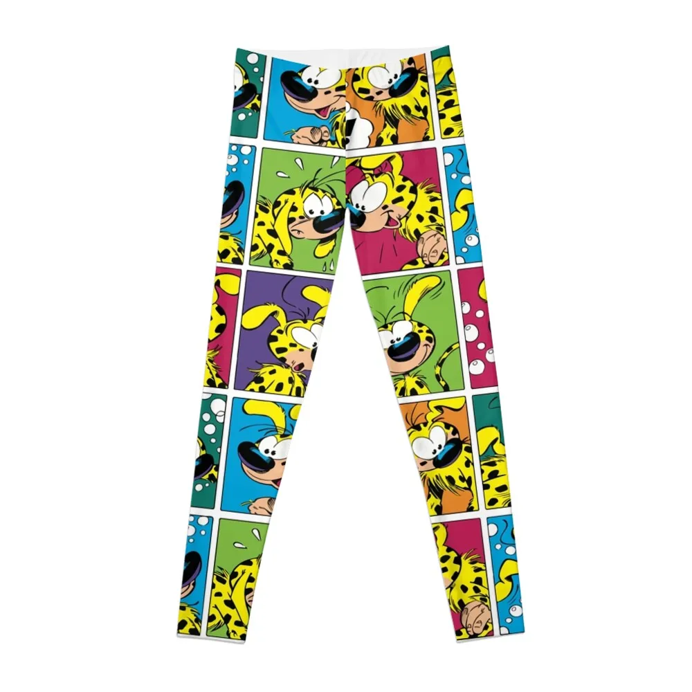 Marsupilami squares Leggings sportswear woman gym 2024 fitness set gym Womens Leggings