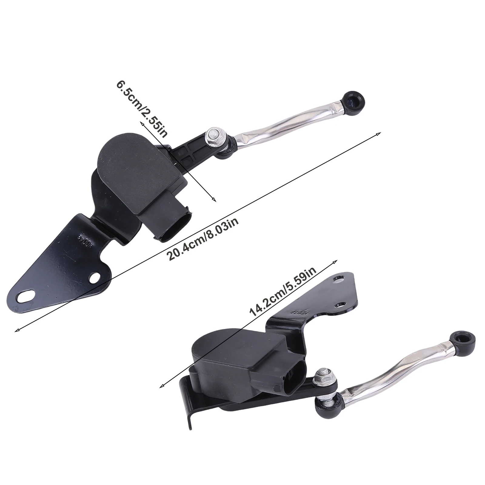 

2x Rear Left and Right Suspension Ride Height Level Sensors Compatible for Ram 1500 2013-2016 56029618AC 56029617AC