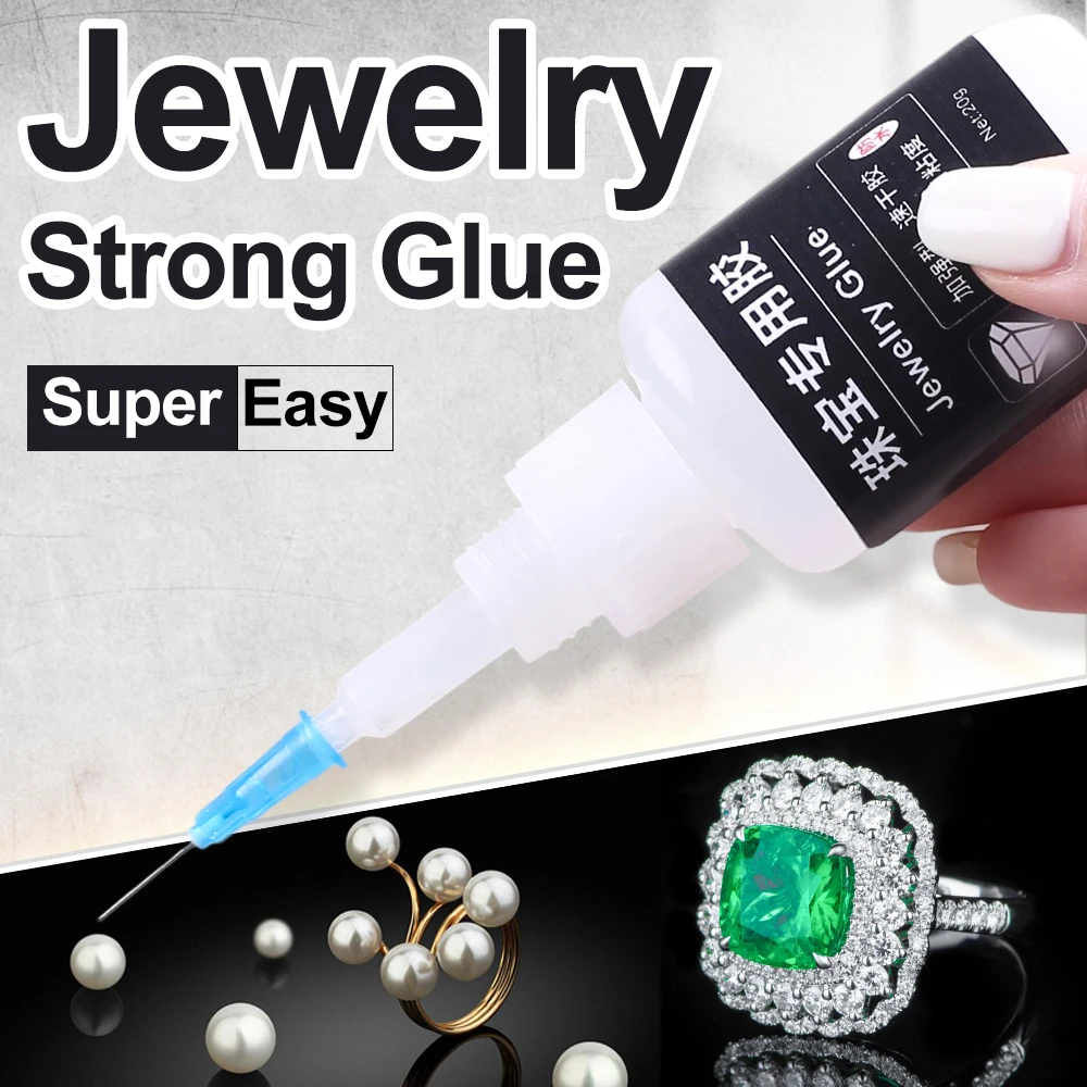 20g 10g Waterproof Super Jewelry Gemstone Glue Extra Strong Instant Adhesive Fast Dry Cyanoacrylate 502 Acrylic Transparent Bond