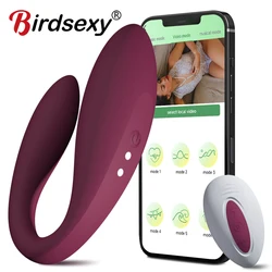 Wireless Bluetooth G Spot Dildo Vibrator for Women APP Remote Control Wearable Vibrating Egg Clit Stimulate Sex Toys for Adult