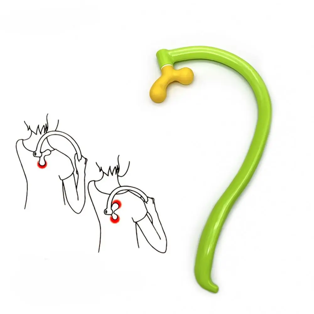 

Регулируемый ручной массажный стержень для шеи, массажер для триггерной точки под давлением мышц, гибкий массажер для глубоких тканей