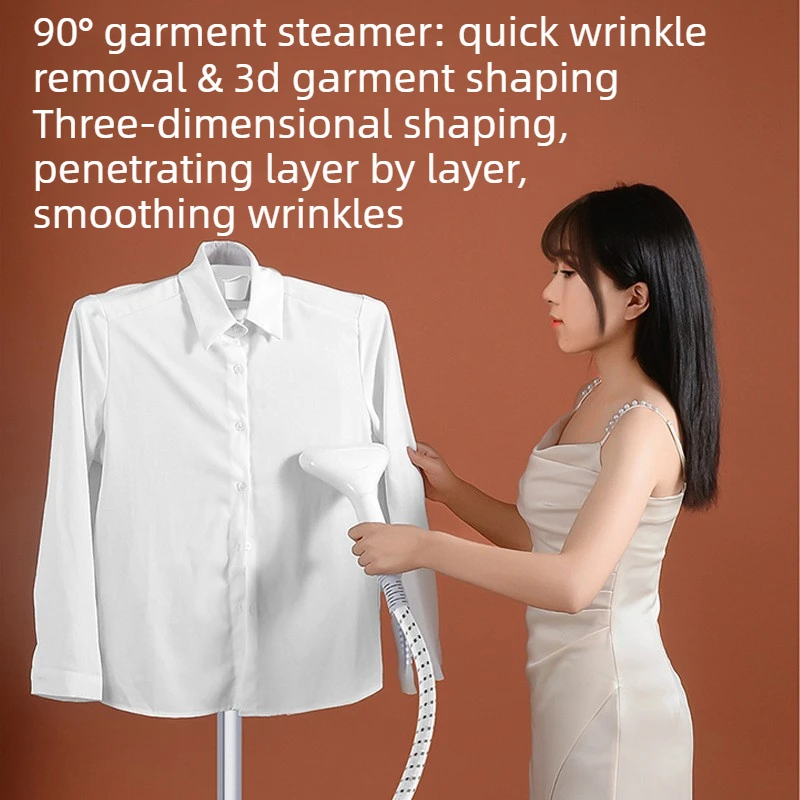 Small Vertical Garment Steamer High Quality Standing Clothes Fabric Steam Iron Home and Commercial Clothes Hanging Steamer