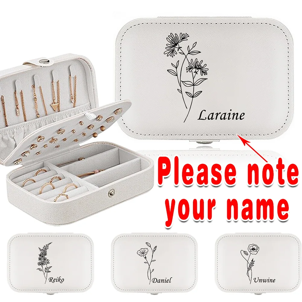 

Персонализированная шкатулка для хранения ювелирных изделий большой вместимости: для часов, серег, колец, демонстрационная витрина для украшений