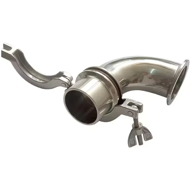 KF10-KF50 304 مشبك من الفولاذ المقاوم للصدأ الأنابيب الصحية شفة المشبك المفصلي الجناح الجوز المشابك تركيبات مركز تحمل قوس O-حلقة