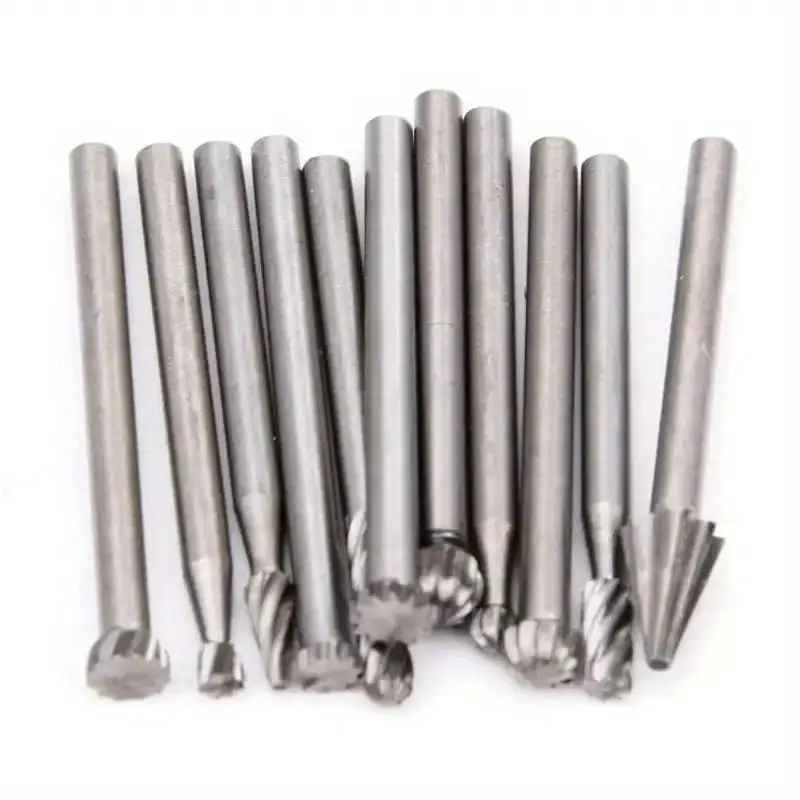 6Pcs Set/20pcs/set Wood Drill Bit Nozzles for Dremel Attachments HSS Stainless Steel Carving Tools