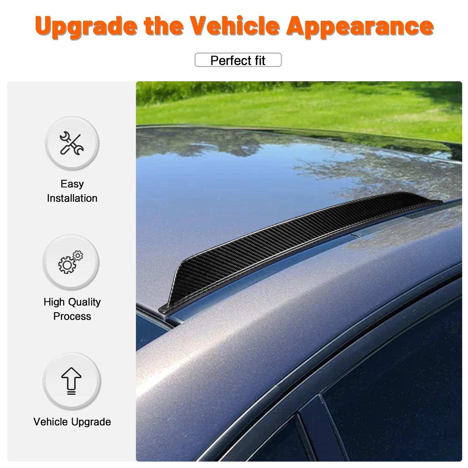 

Two piece carbon fiber Spoiler tail fin body kit For BMW G80 M3 2021-2025