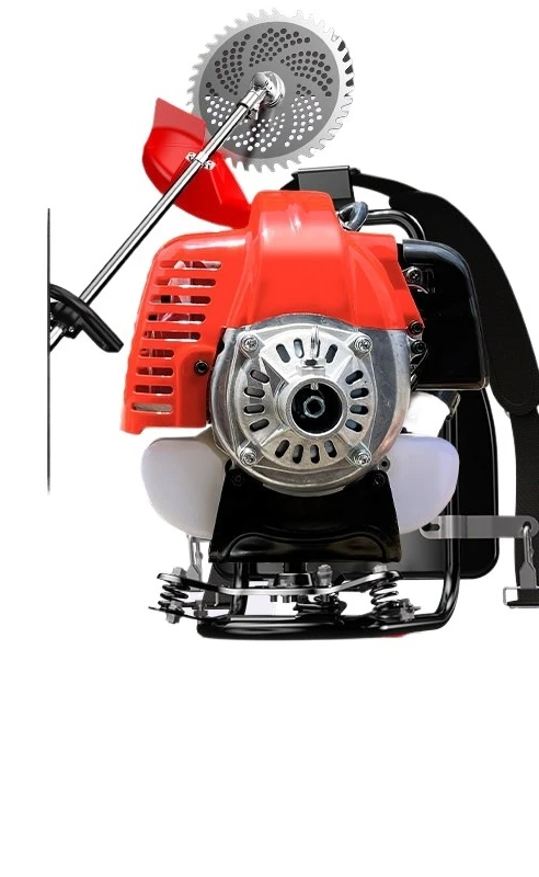 Backpack 4-stroke brush cutter, small household agricultural lawn mower, weeding and harvesting garden power tools