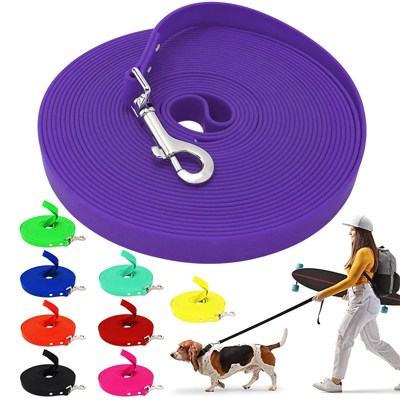 

Long Line Dog Leash PVC Recall Waterproof Dog Leash Beach Swimming Tracking Training Dogs Lead for Pet,Medium and Large Dogs