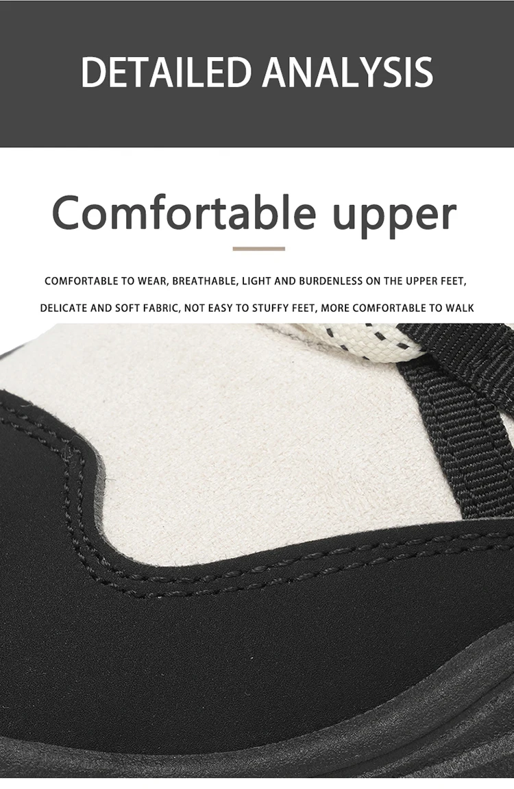 Herbst- und Winter-Herren-High-Top-Schuhe in Übergröße, Outdoor-Fleece-gefütterte Warme Schneesportschuhe, mit Komfortablem und Hautfreundlichem Futter, Hervorragender Griffigkeit, Geeignet für Outdoor-Aktivitäten und den Täglichen Arbeitsweg – Detail 6