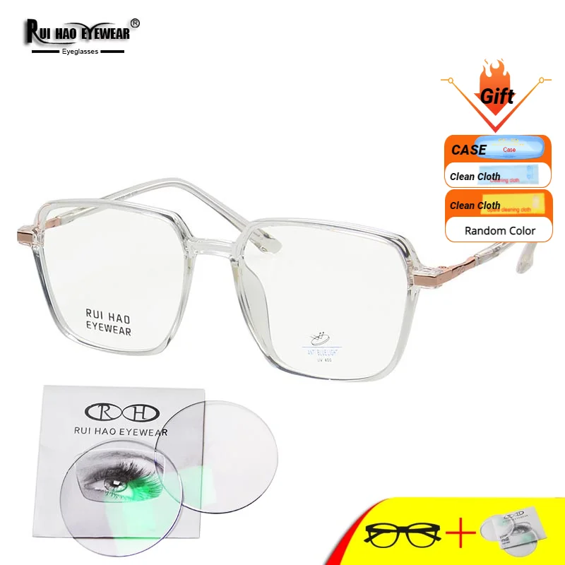 

Customize Prescription Eyeglasses TR90 Polygon Glasses Frame Fill Recipe Lenses Fashion Spectacles Frames Women