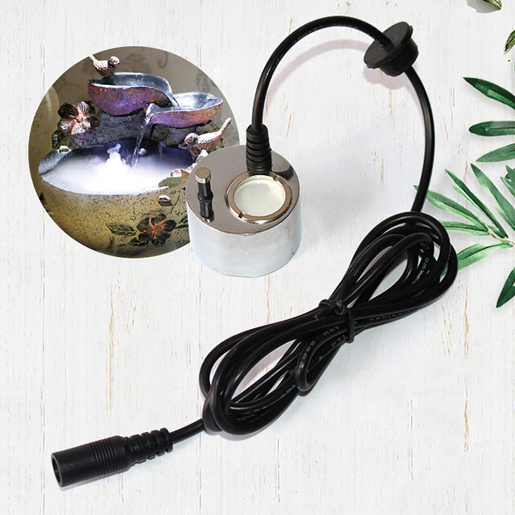 

24V Plug Play Fountain Ceramic Humidifier Mist Maker Fog Machine for Pond Rockery Fish Tank Vase Waterproof Long