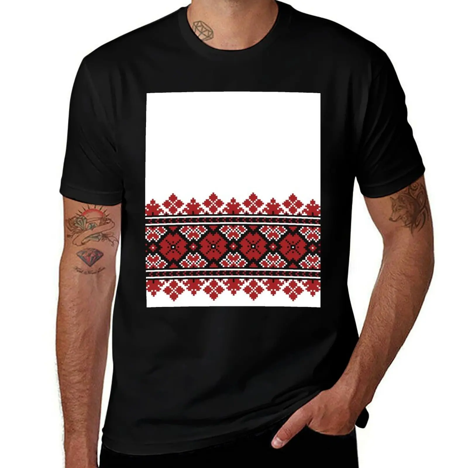 

t man shirt shirt T-Shirt quality cotton man Ukrainian t high embroidered (5) luxury