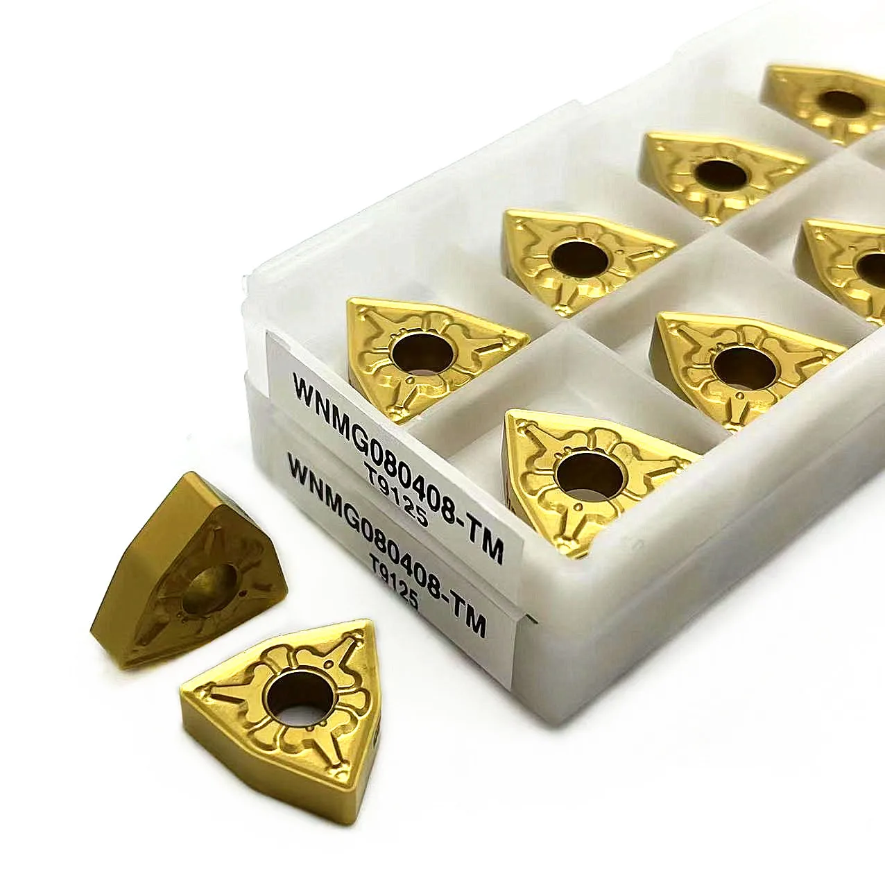 10PCS WNMG080404 TM9125 WNMG080408 TM 9125 carbide inserts External Turning tool WNMG 080408 Lathe Tools of machine industrial
