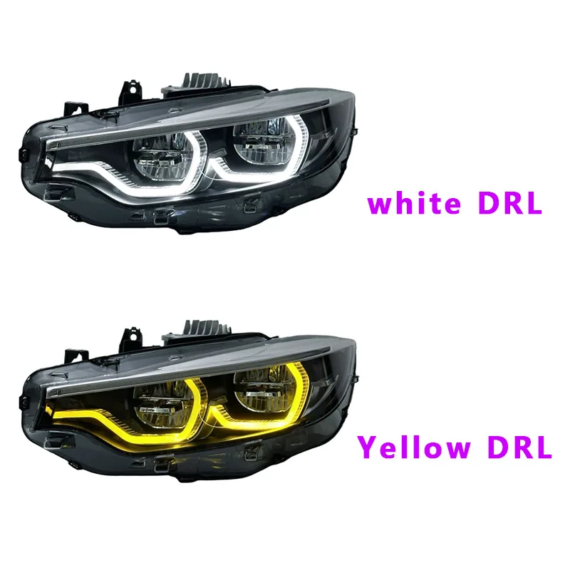 

Suitable for 2013-2020 4 Series Old To New Headlight Assembly F32 F82 F36 full LED Spoon Yellow DRL