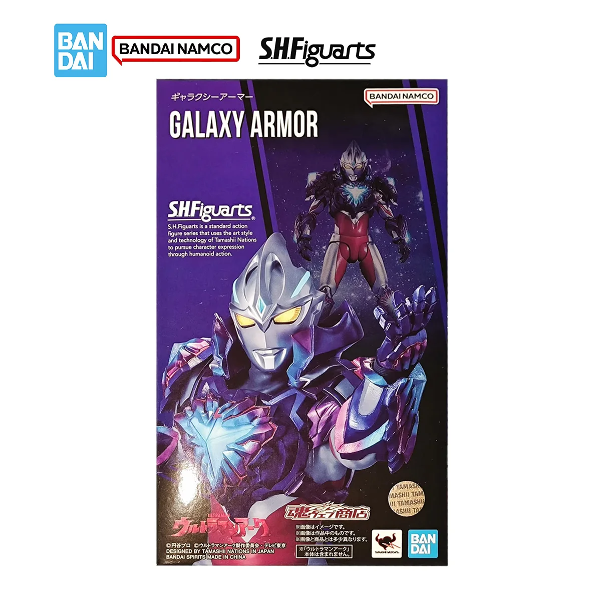 بانداي S.H.Figuarts الترامان قوس أطقم منمذجة شخصيات كرتونية SHF الترامان قوس غالاكسي درع عمل الشكل المفاصل المنقولة نموذج اللعب