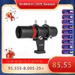 Svbony SV165 Finder Scope do teleskopu 40mm Mini przenośna luneta prowadząca F4 160mm z wieloma powłokami i wbudowanym koncentratorem spiralnym