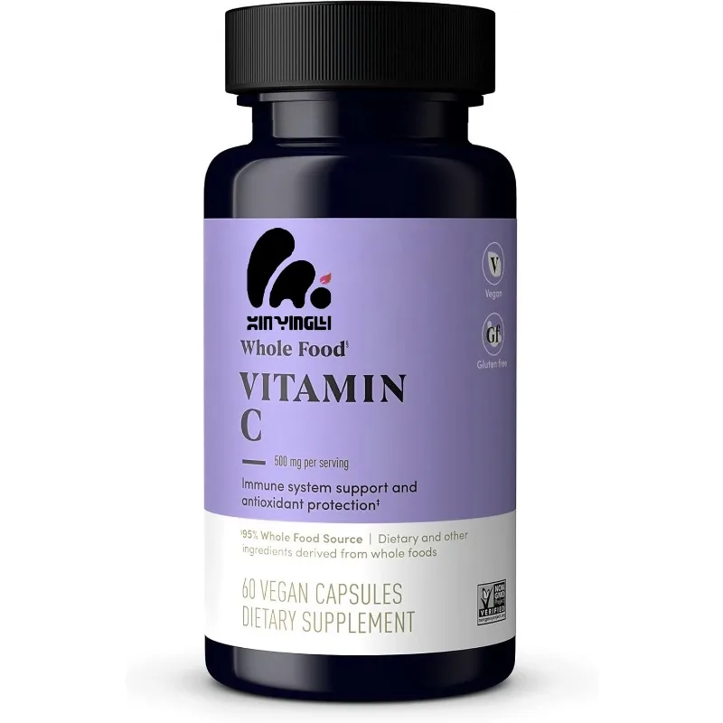Whole Foods Vitamin C - Immune System Support and Antioxidant Protection 60 capsules