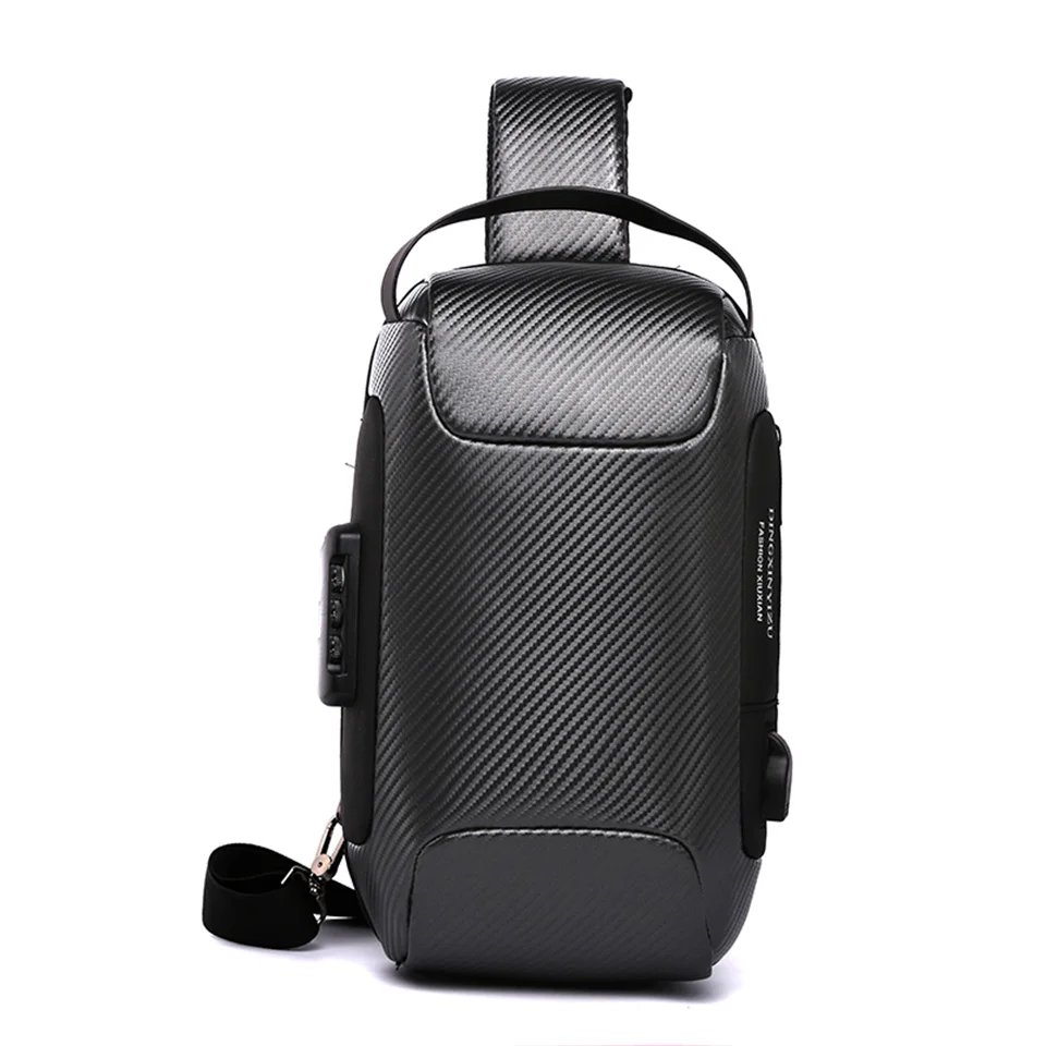 Men Chest Pack Crossbody Bag For Men Zipper Pocket Fashion Sling Bags Man Travel Bag Functional Outdoor Nylon Chest Pack