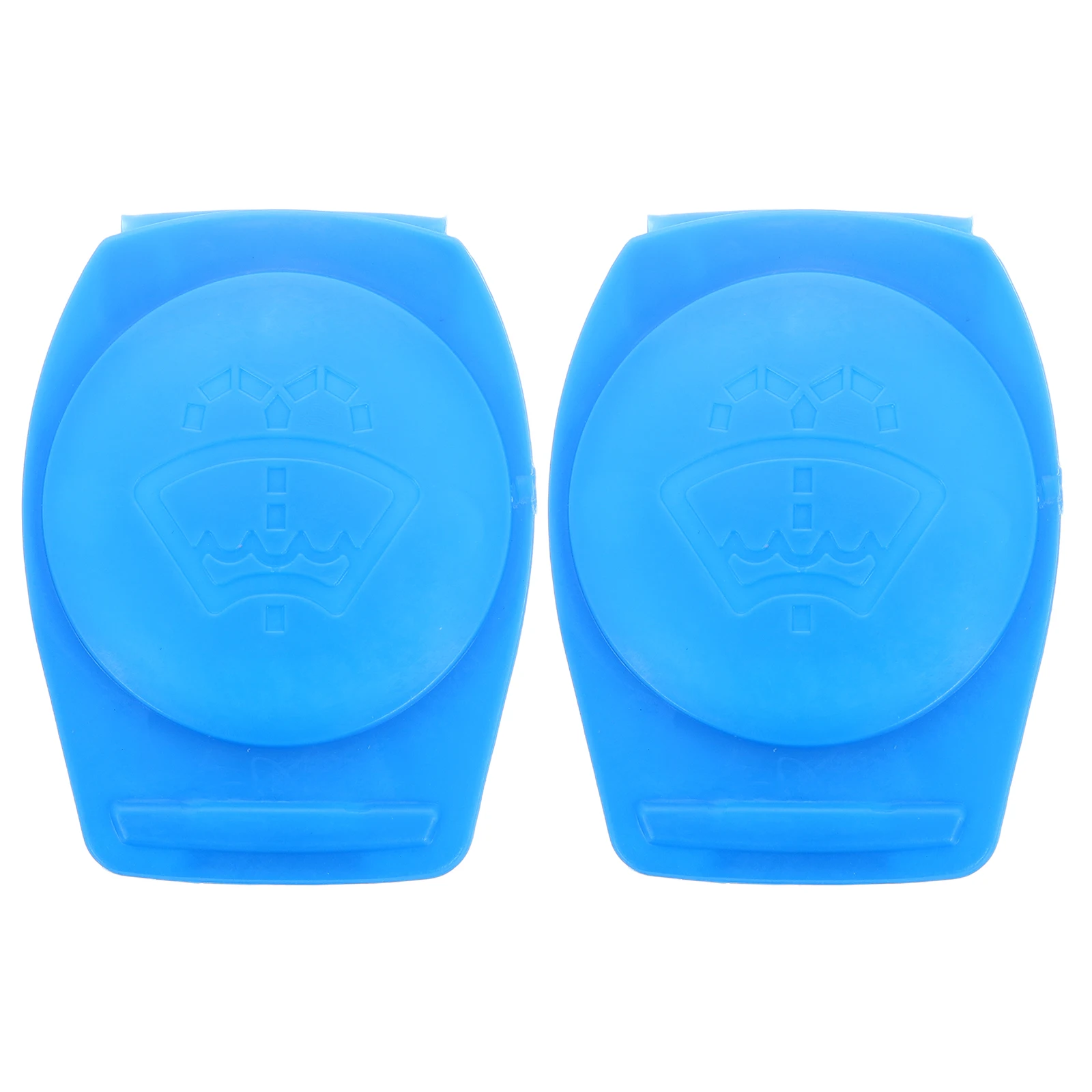 

2pcs Windshield Washer Fluid Reservoir Cap Durable Plastic Replacement Easy Install Compatible For Audi Car Window