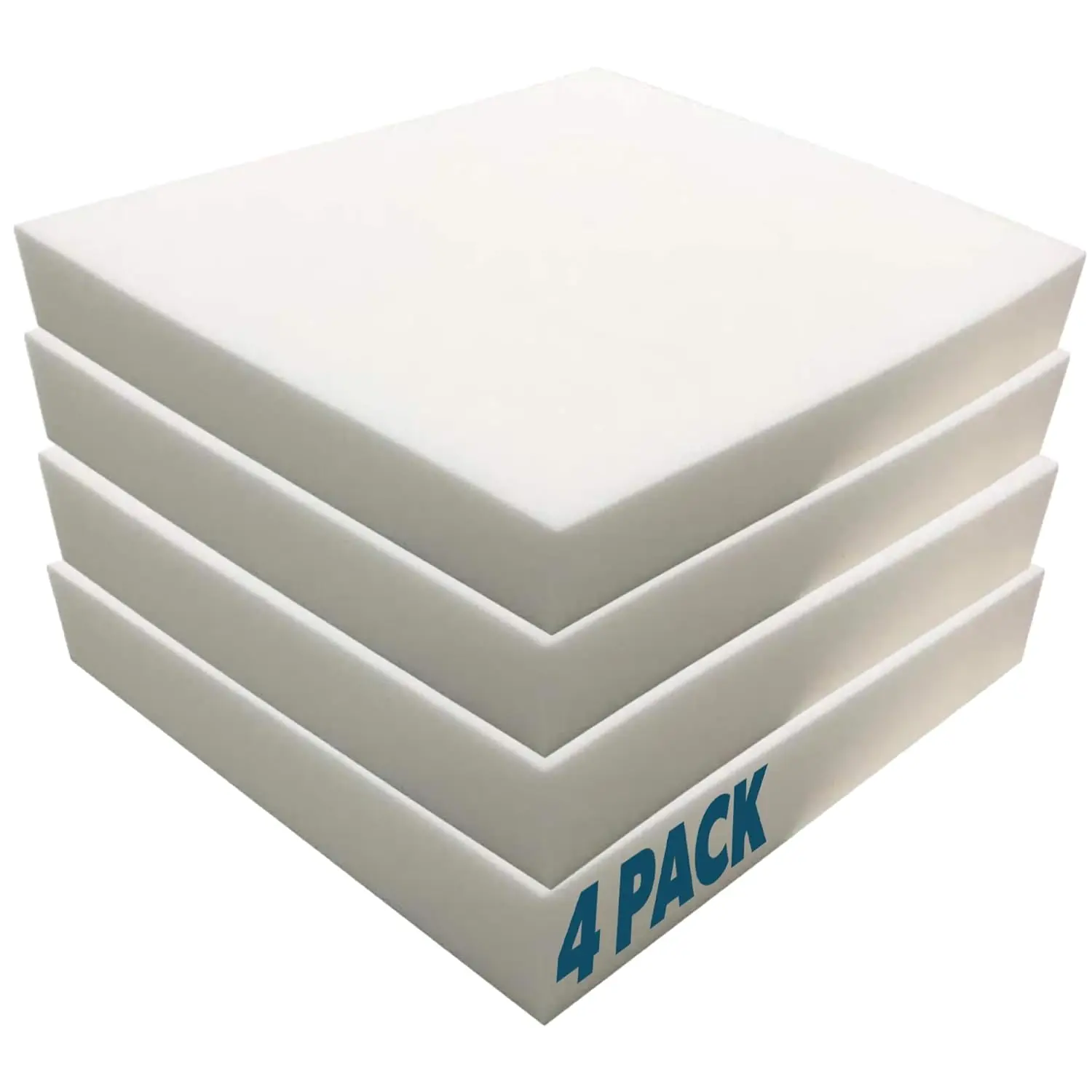 

8” x 24” x 24” (4 Pack) - High Density Outdoor Couch Cushion Replacement for Patio Furniture, Square Foam Pad for Couch,Custom