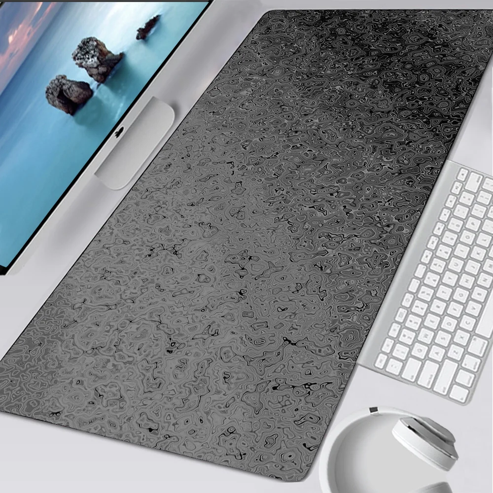 Tapete de mesa preto simples, acessórios para jogos, mouse pad anime, mouse pad kawaii, perfeito para escritório, teclado de jogos, presentes