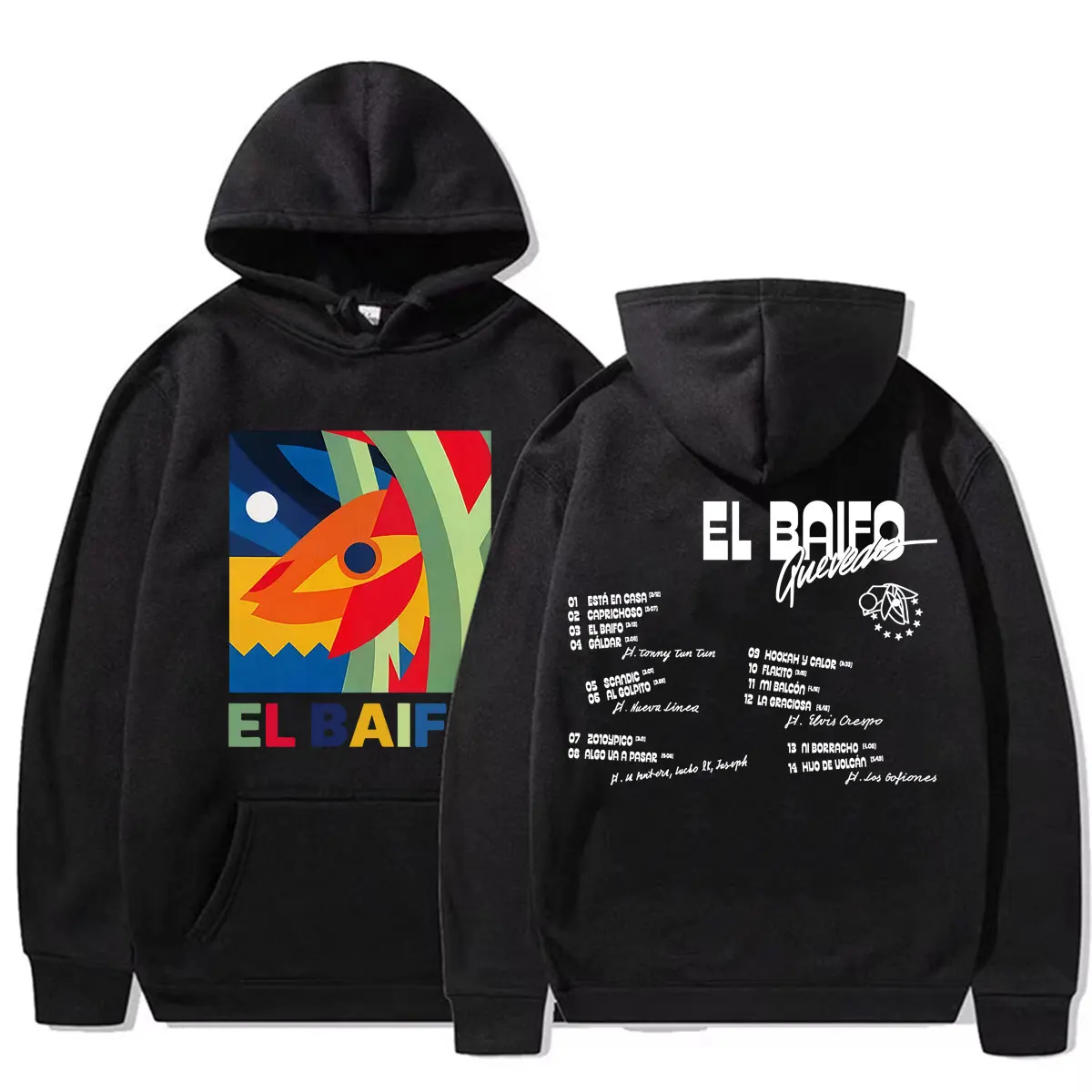 Rapper Quevedo EL BAIFO Album 2026 Tour Sweatshirt Men Women Clothes Fashion Aesthetic Hoodies High Quality Casual Fleece Hooded