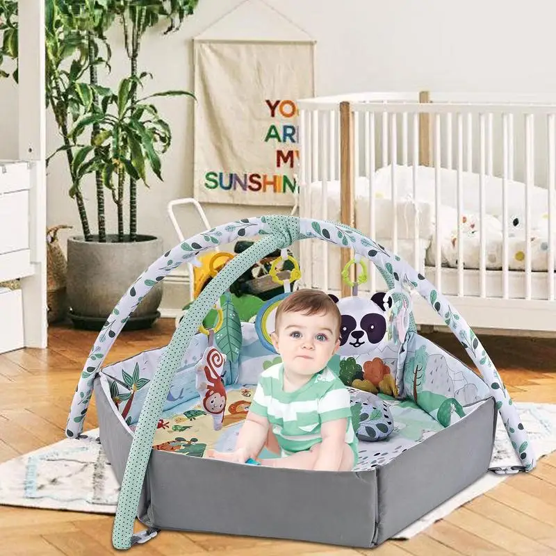 Multifunctional Baby Game Gym Play Mat Climbing Mat Fitness Rack Infant Educational Toys Rug Blanket Ball Pit Activity Pool Gift