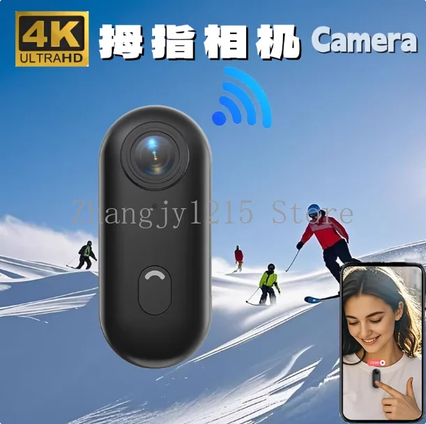 APP Control Portable Vlog Underwater 30M Small Thumb Action 1080P/4k WiFi Pocket Mini Body without memory card