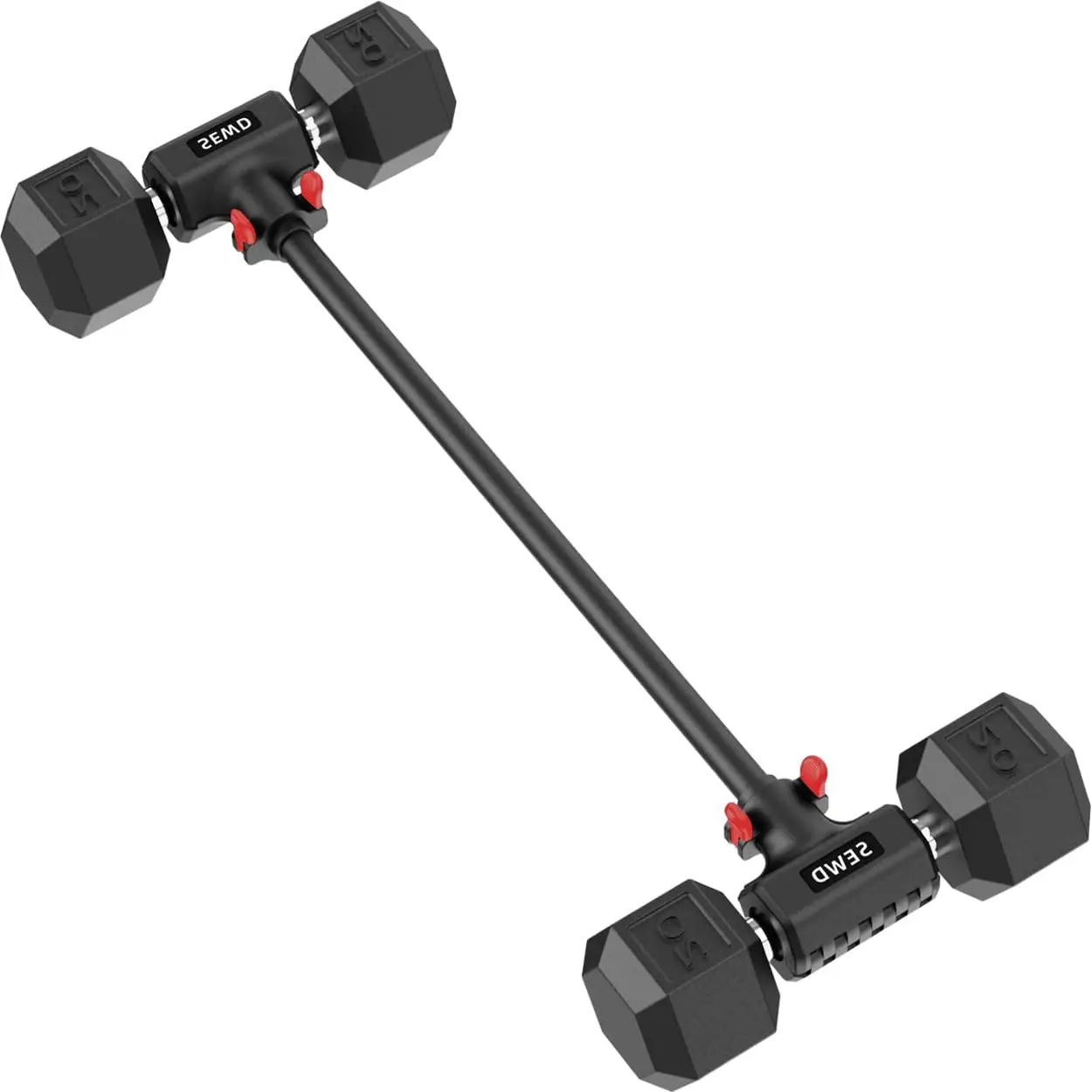 

Приспособление для превращения гантелей в штангу: регулируемое до 220 фунтов, для домашних тренировок всего тела