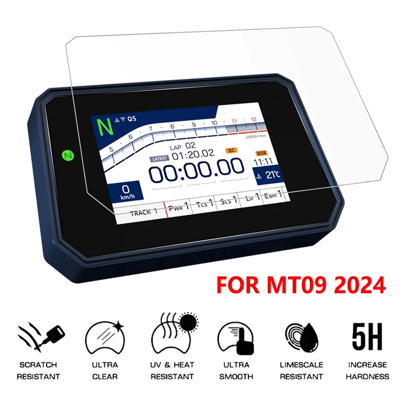 For Yamaha MT-09 MT09 MT 09 SP 2024 Motorcycle Screen Protector sticker Instrument Film Screen Dashboard Protection