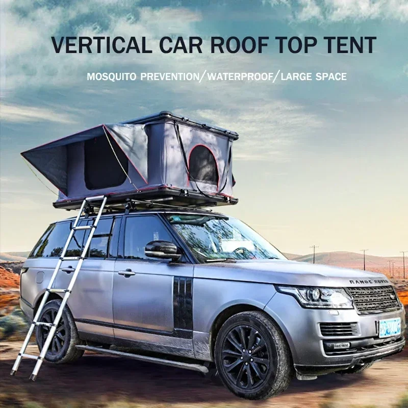 Camping Outdoor Hiking Roof Top Car Tent Triangle Clamshell Aluminum 1-3 Person Hard Shell  air fuel ratio