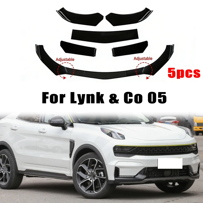 

5Pcs ABS Material Universal Car Front Bumper Separator Bumper Lip Body Kit Duck Lip Separator For Lynk & Co 05 Car Accessories