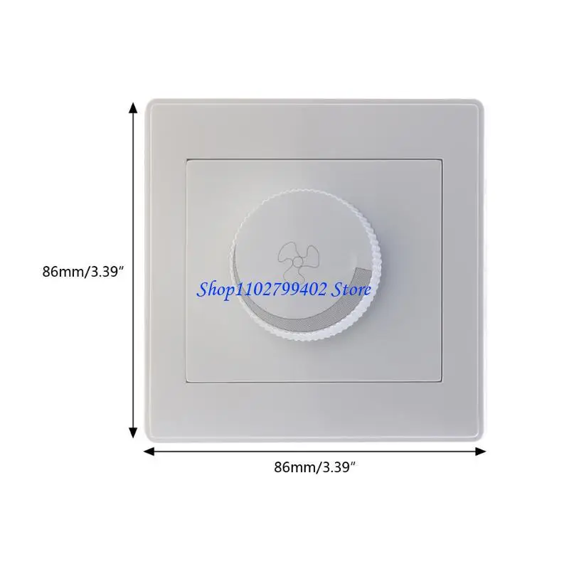 547F Quiet Fan Speed Control Switch Dial Control Knob Variable Rotary Wall Switch