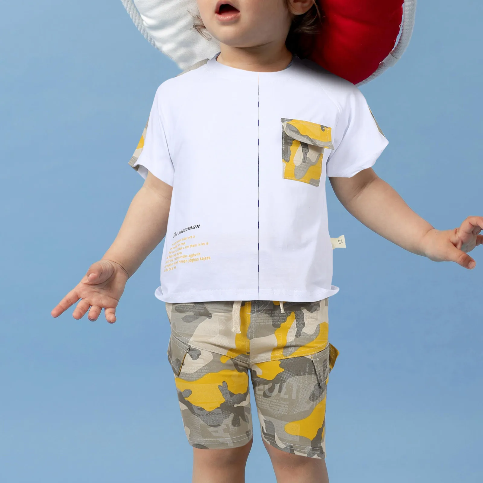 

1Set Baby Boy Summer Short Sleeve Outfit Soft Breathable T-Shirt Pant Toddler Clothes Casual Summer Wear T-Shirt and Pant