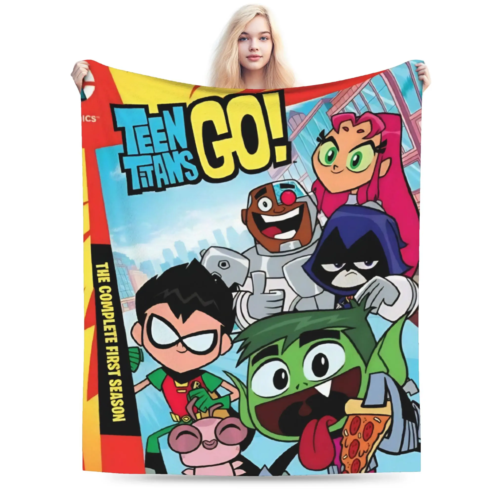 

Аксессуары для мальчиков-подростков Titans Go Beast, одеяла, ультра-мягкие плюшевые одеяла из кораллового флиса, расслабляющее плюшевое тонкое одеяло