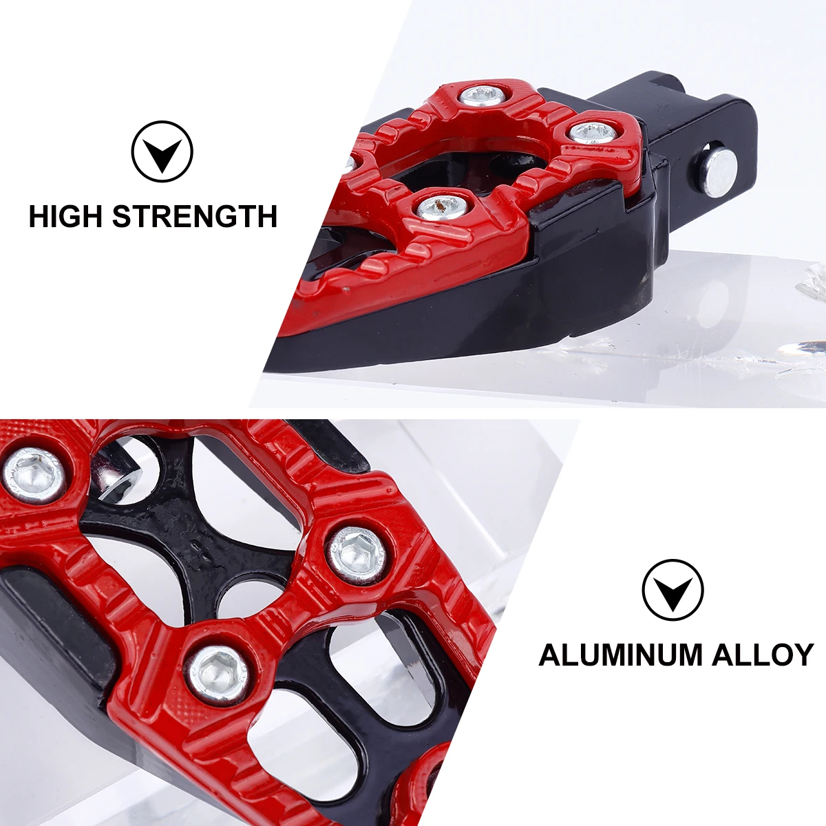 

1 Pair Aluminium Alloy Motor Pedals For Electric Vehicles Suvs Large Stepping Area Lightweight Foot Pegs Replacement