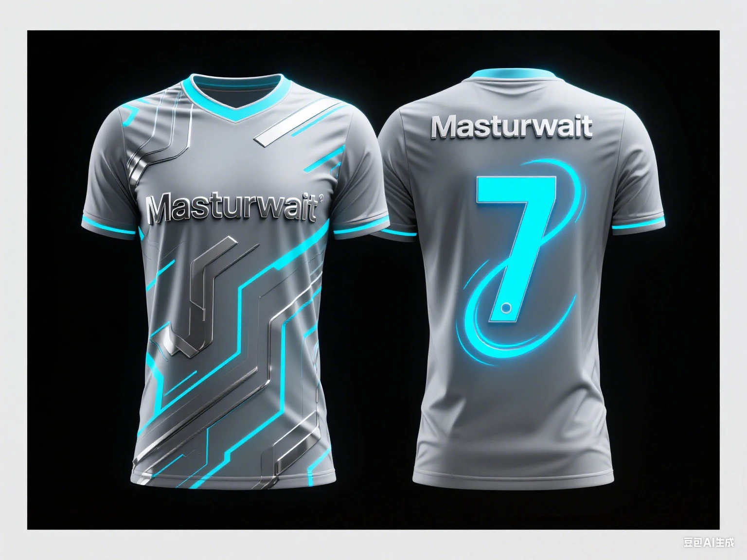 Zukünftiger Tech-Stil Nr. 7 Fußballtrikot, 3D-Druck, Sport, Freizeit, schnell trocknend, atmungsaktiv, Y2K-T-Shirt für Herren und Damen