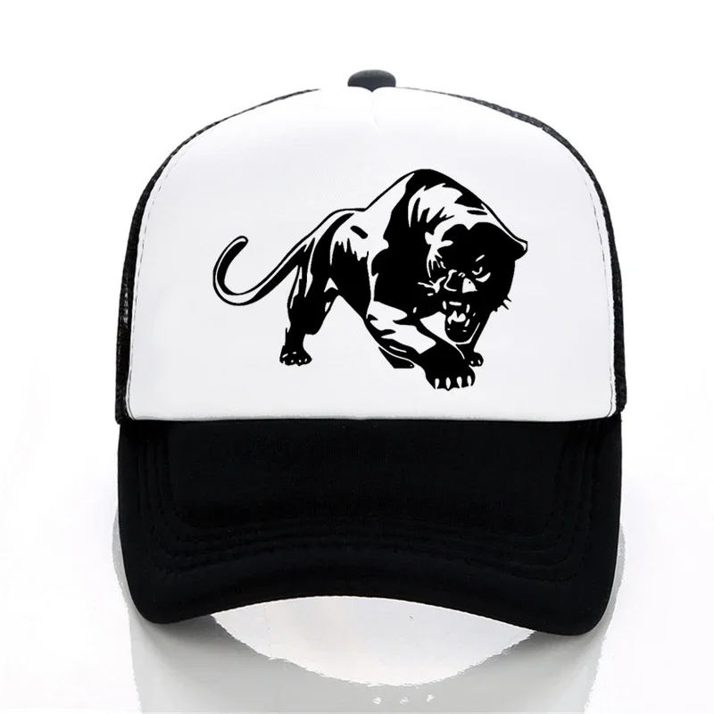 

panther Baseball Cap Men Women summer hat adjustable Mesh cool hat Unisex Hip Hop Snapback Hat